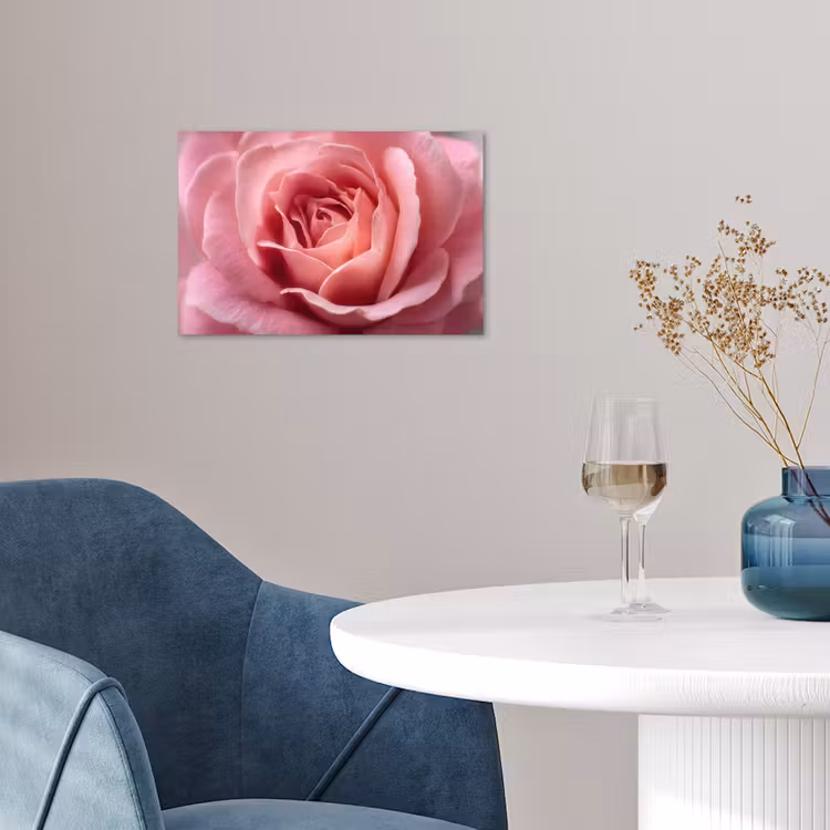 Roze - Roos - Romantisch poster papier klein -sfeer3