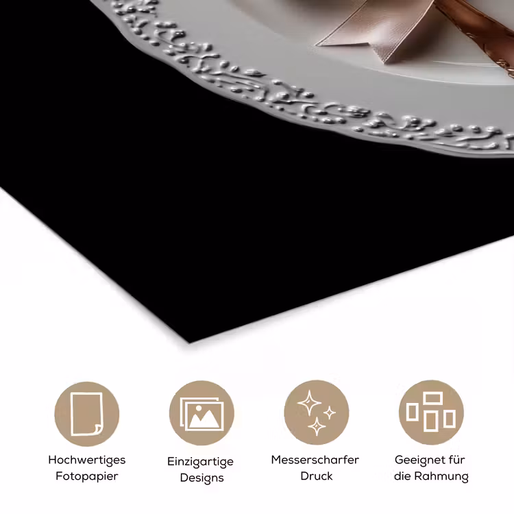Rose - Strik - Bestek poster papier klein -tcloseup_DE