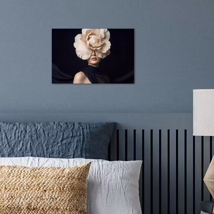 Roos - Tijdloos - Zwart poster papier klein -sfeer2