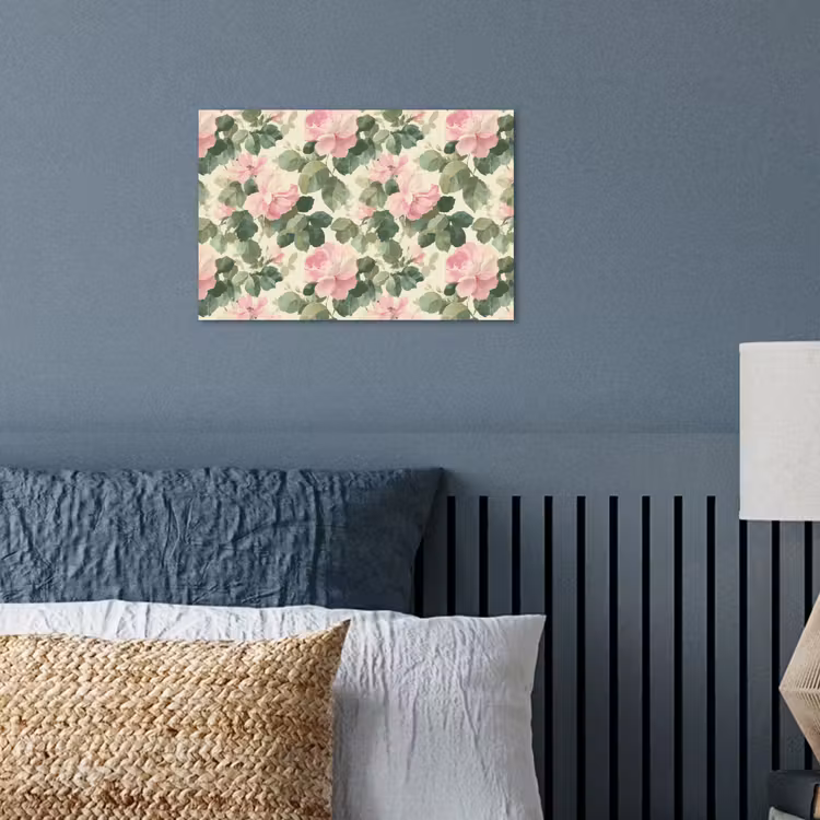 Rozen - Botanisch - Roze poster papier klein 62 -sfeer2