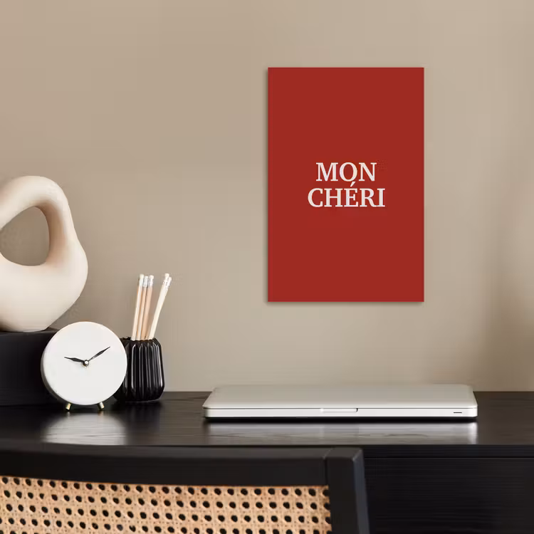 Rood - Frans - Quotes poster papier klein -sfeer1