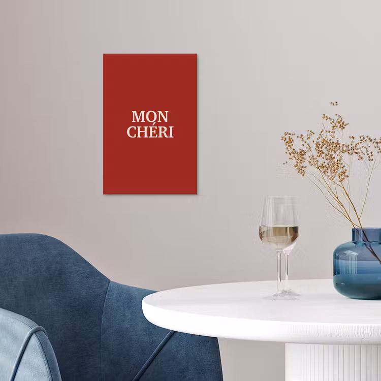 Rood - Frans - Quotes poster papier klein -sfeer3