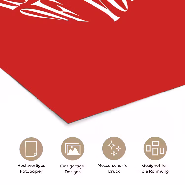 Rood - Hart- Tekst - Valentijn poster papier klein -tcloseup_DE