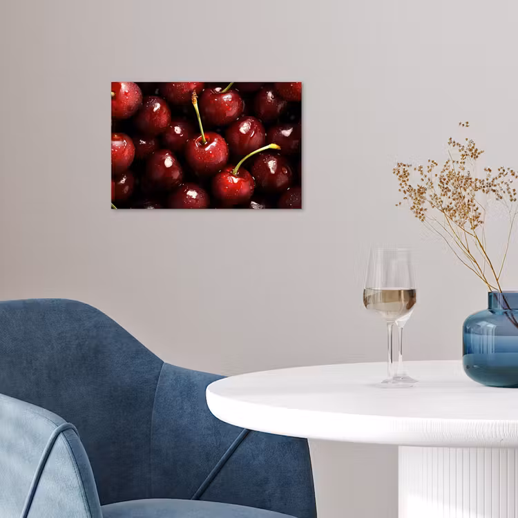 Rood - Fruit - Kersen poster papier klein -sfeer3
