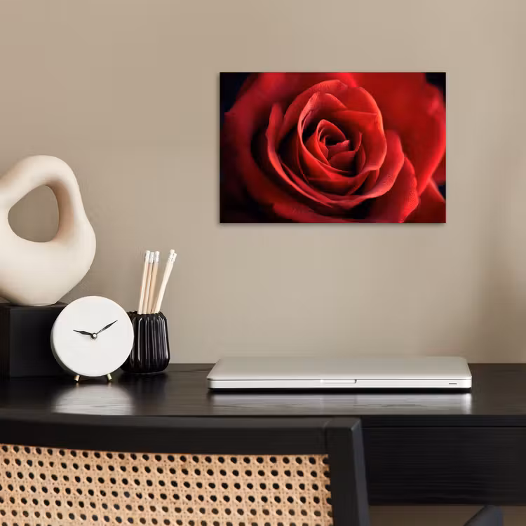 Rood - Roos - Romantisch poster papier klein -sfeer1