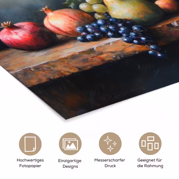 Rustiek - Stilleven - Fruit poster papier klein -tcloseup_DE