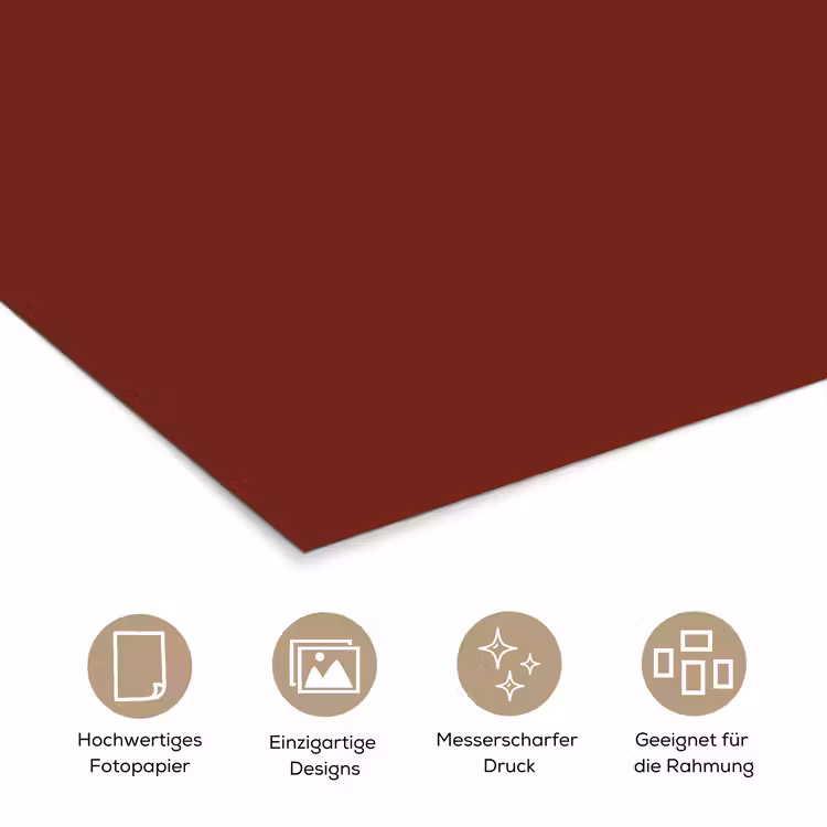 Rustic - Terracotta - Rood poster papier klein 62 -tcloseup_DE