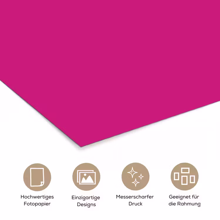 Velvet - Magenta - Roze poster papier klein 62 -tcloseup_DE