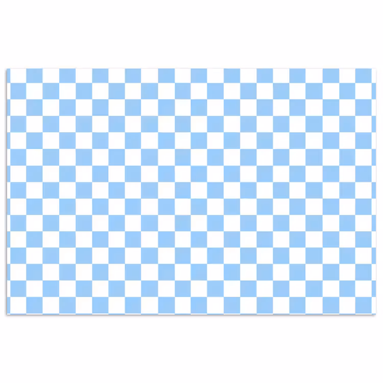 Schaakbord - Klassiek - Blauw poster papier klein 62 -3d
