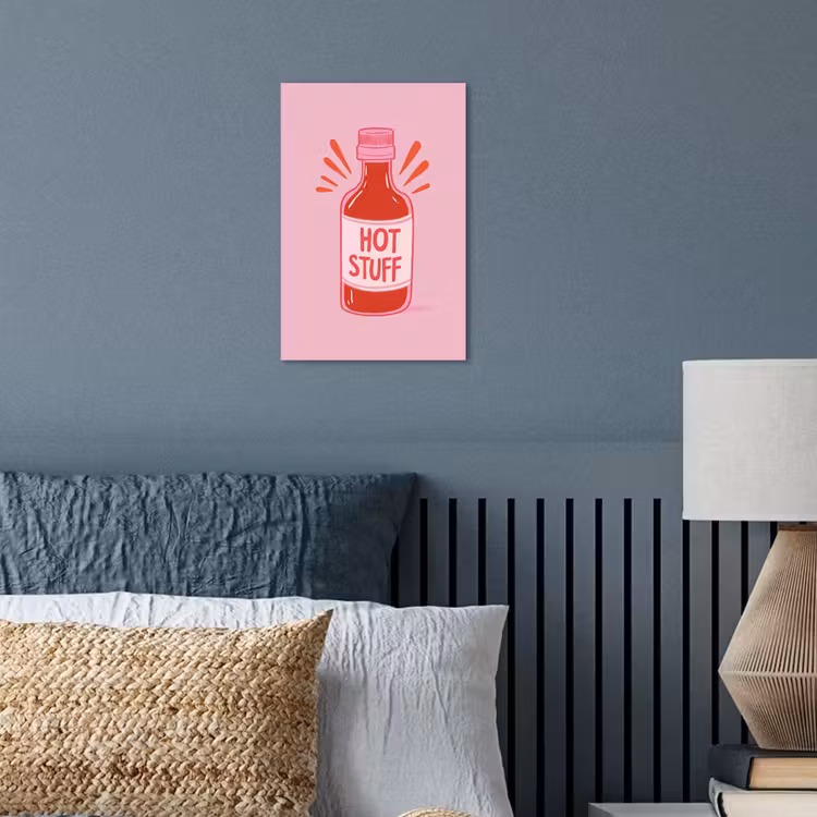 Pittig - Rood - Saus - Grafisch poster papier klein -sfeer2