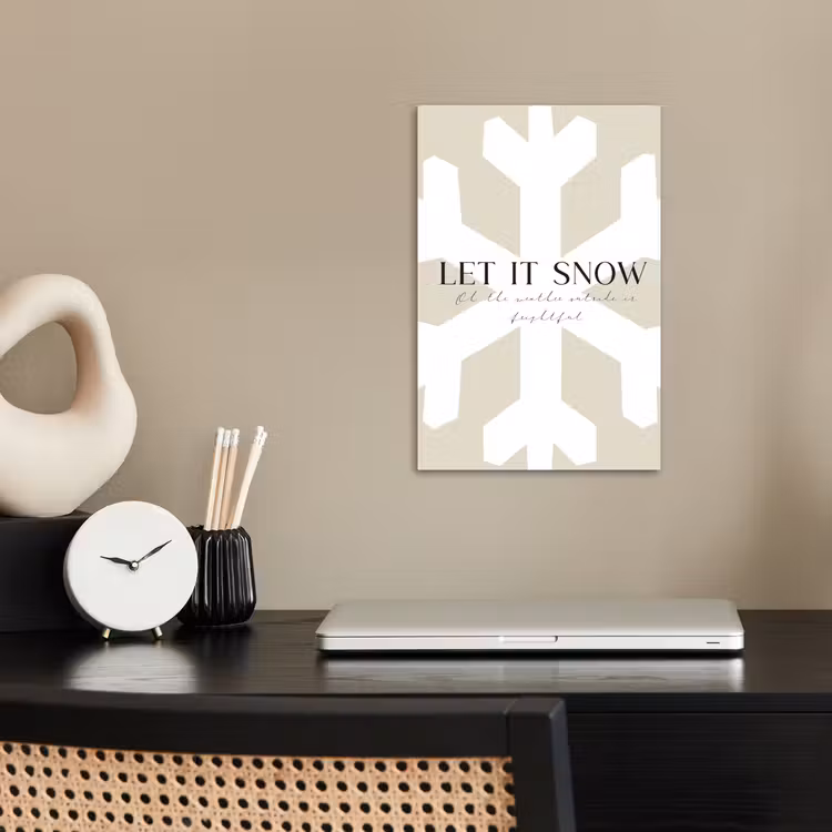 Sneeuw - Japandi - Winter - Decoratie poster papier klein -sfeer1