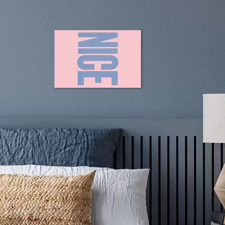 Nice - Paars - Roze poster papier klein -sfeer2