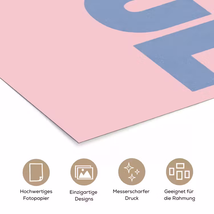 Nice - Paars - Roze poster papier klein -tcloseup_DE
