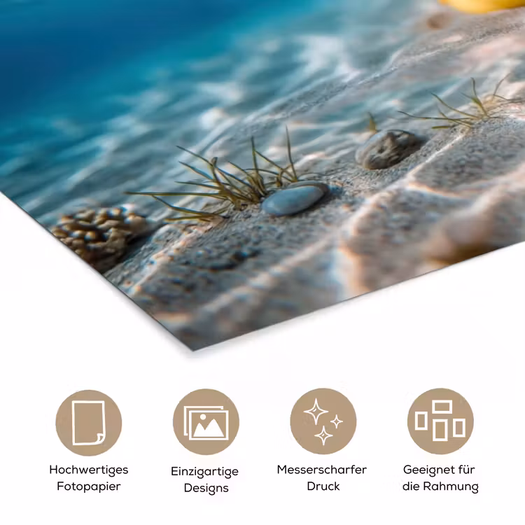 Duikbril - Eend - Water poster papier klein -tcloseup_DE