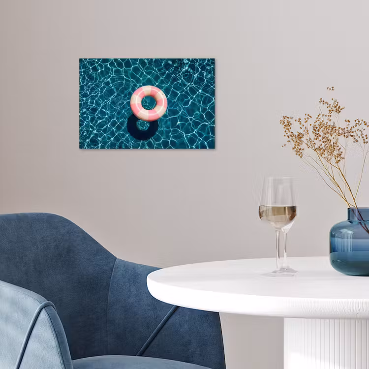 Drijvend - Zwemband - Water poster papier klein -sfeer3