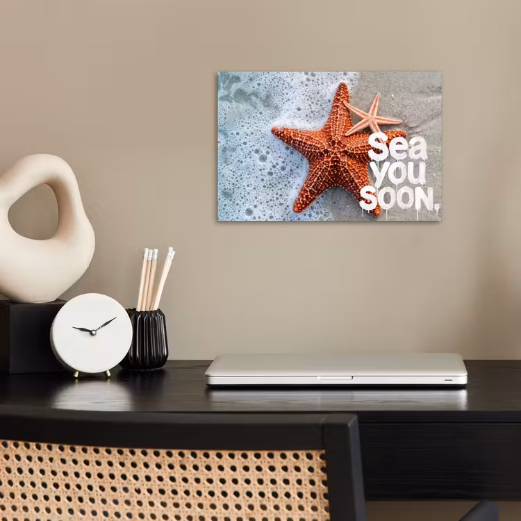 Sea you soon - Zeester - Zee poster papier klein -sfeer1