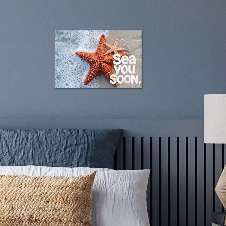 Sea you soon - Zeester - Zee poster papier klein -sfeer2