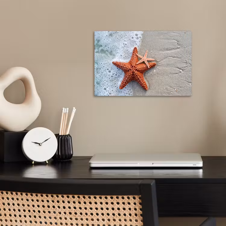 Zeester - Strand - Zee poster papier klein -sfeer1