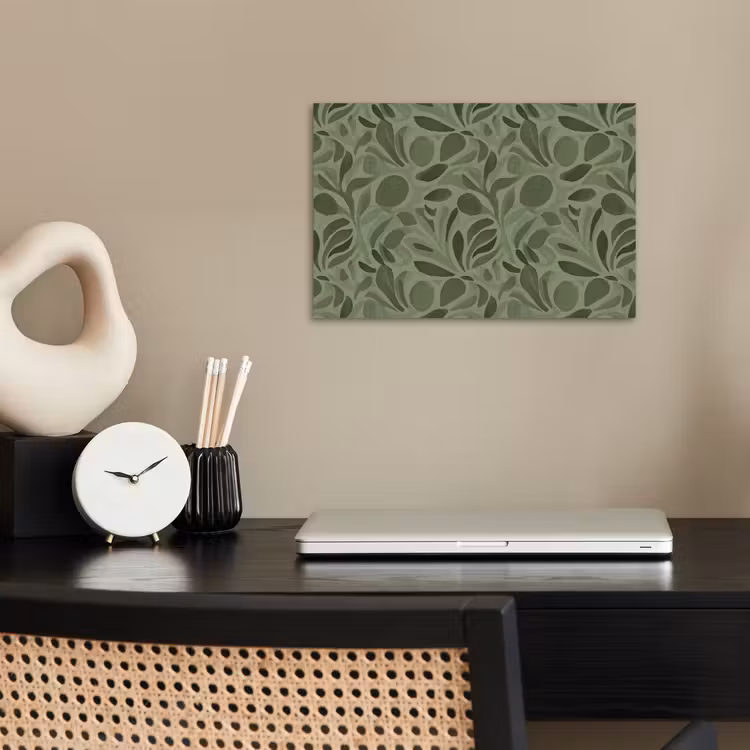 Sereen - Bladeren - Groen poster papier klein 62 -sfeer1
