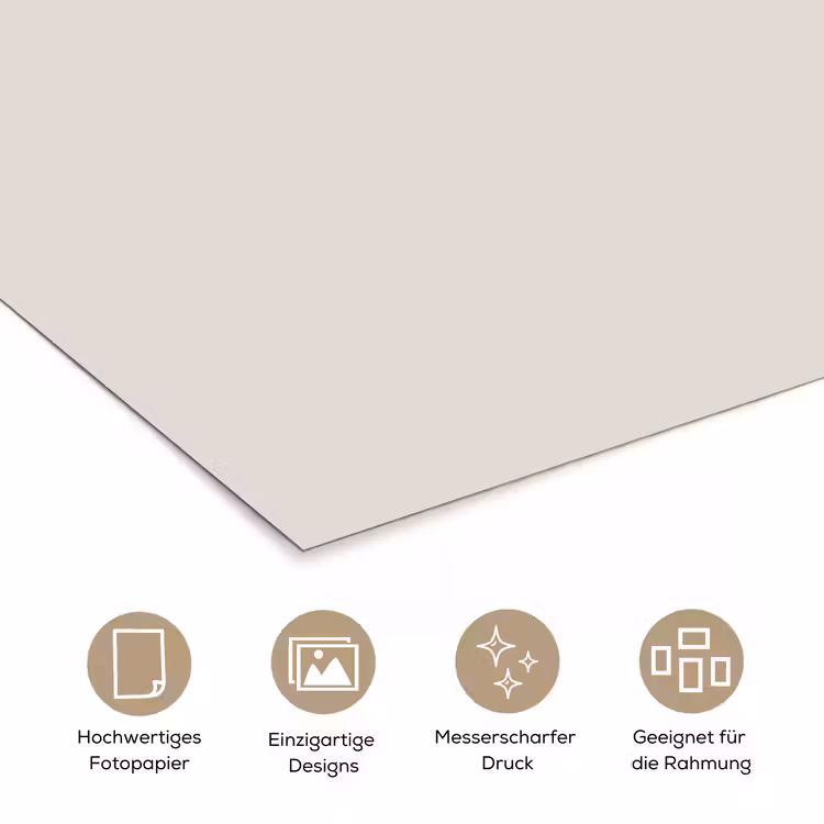 Silent - Sandstone - Grijs poster papier klein 62 -tcloseup_DE