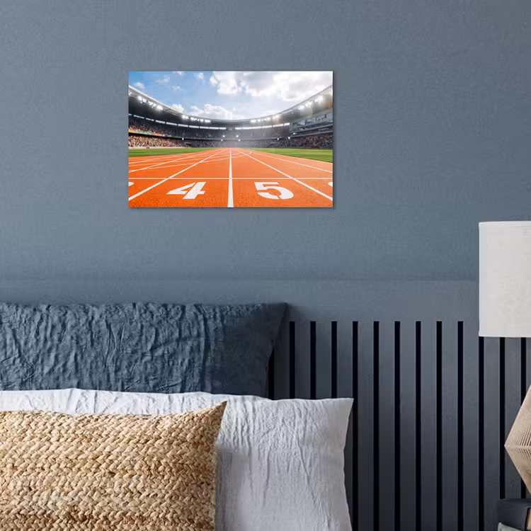 Sintelbaan - Stadion - Sport -Oranje poster papier klein -sfeer2
