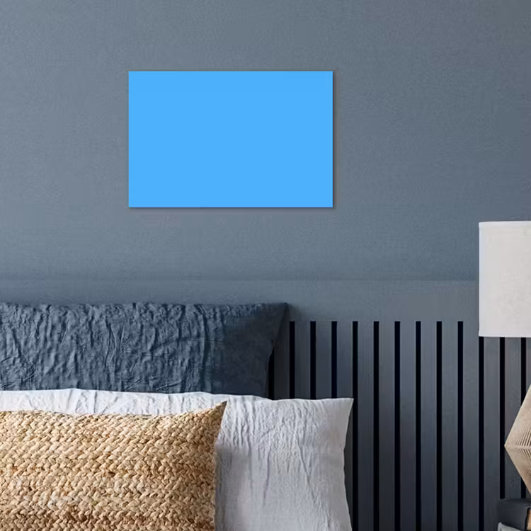 Sky - Blue - Blauw poster papier klein 62 -sfeer2