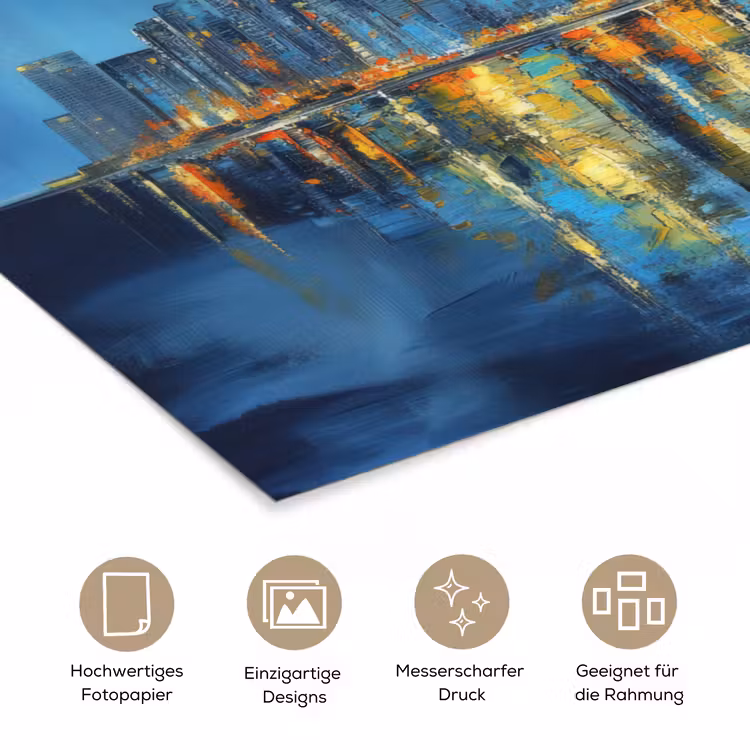 Skyline Toronto - Water - Stadslichten - Toren poster papier klein -tcloseup_DE