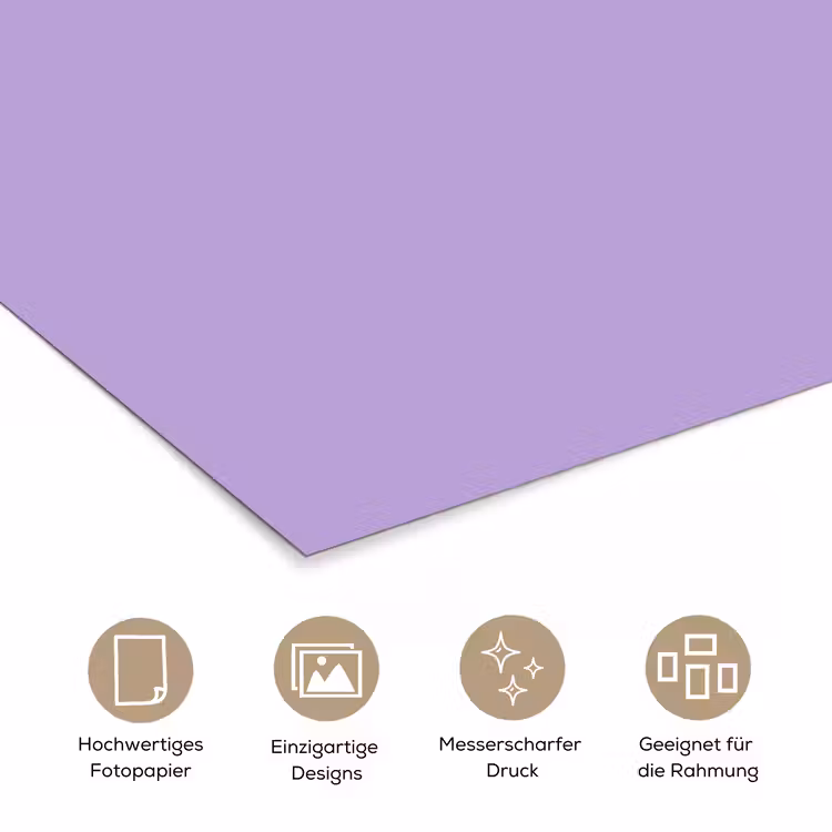 Soft - Lavender - Paars poster papier klein 62 -tcloseup_DE
