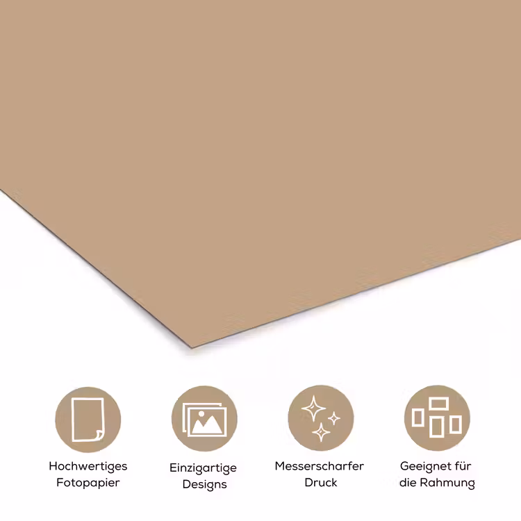Soft - Taupe - Bruin poster papier klein 62 -tcloseup_DE