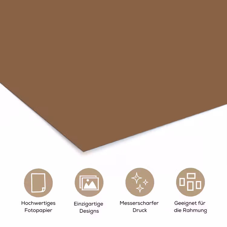 Soft - Walnut - Bruin poster papier klein 62 -tcloseup_DE