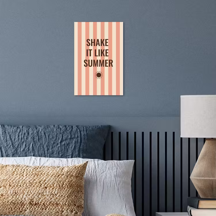 Zomer - Quote - Strepen poster papier klein -sfeer2