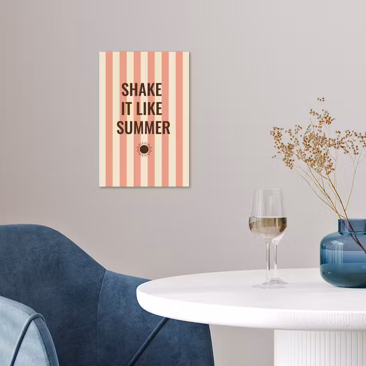 Zomer - Quote - Strepen poster papier klein -sfeer3