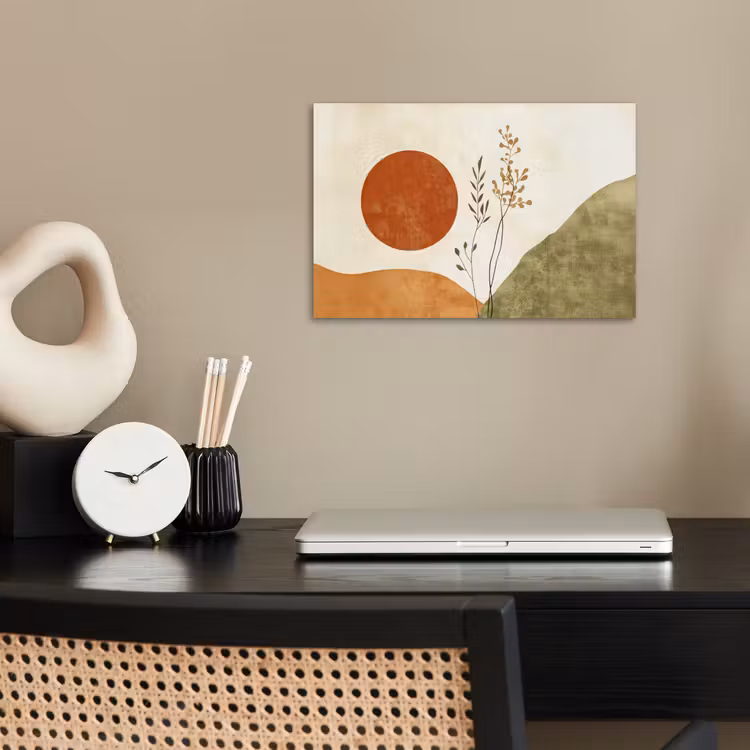 Zon - Abstract - Takken - Oranje poster papier klein -sfeer1