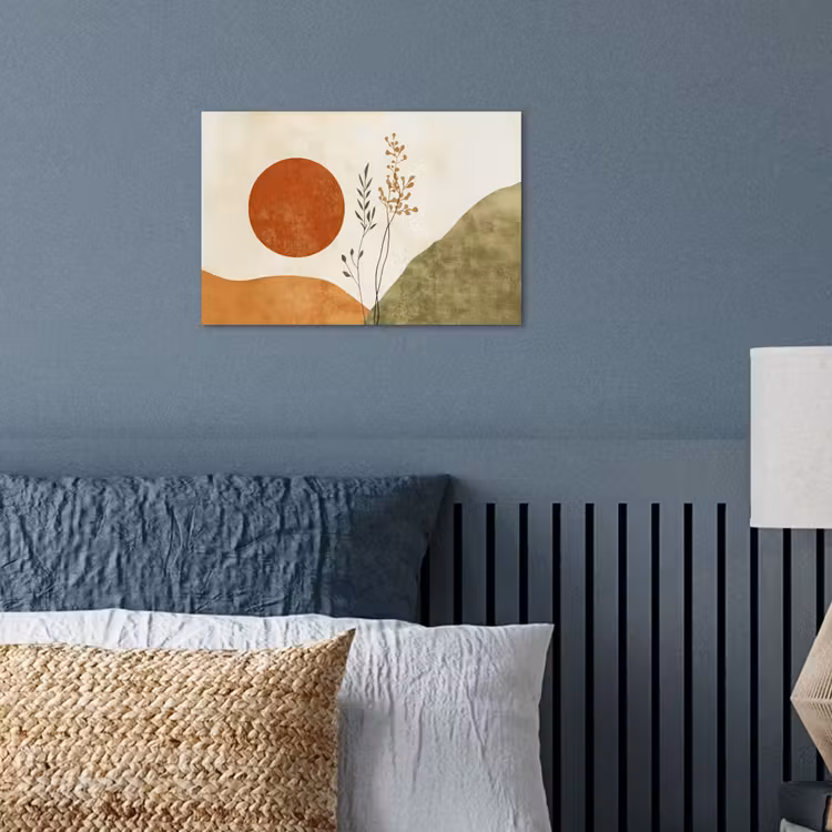 Zon - Abstract - Takken - Oranje poster papier klein -sfeer2