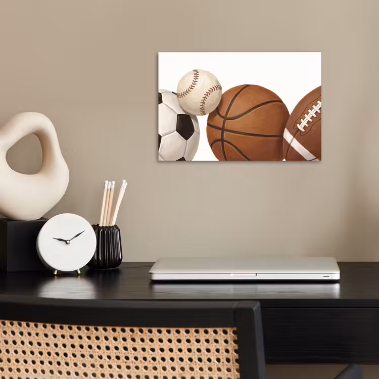 Sport - Ballen - Illustratie poster papier klein -sfeer1