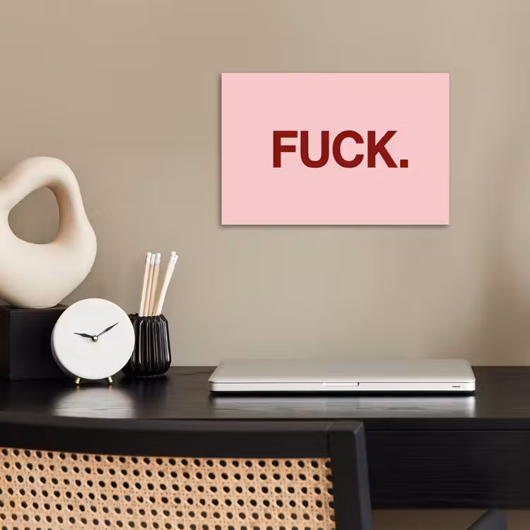 Statement - Krachtig - Roze poster papier klein -sfeer1