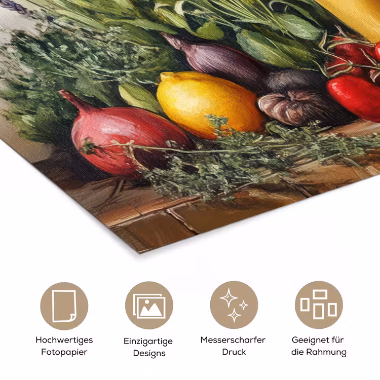 Stilleven - Kruiden - Specerijen - Fruit - Kleurrijk poster papier klein -tcloseup_DE