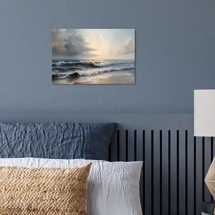 Strand - Zee - Zonsondergang poster papier klein -sfeer2