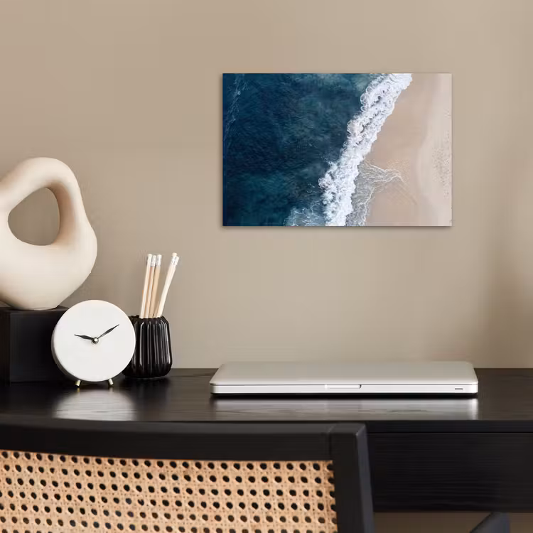 Strand - Zee - Golven poster papier klein -sfeer1