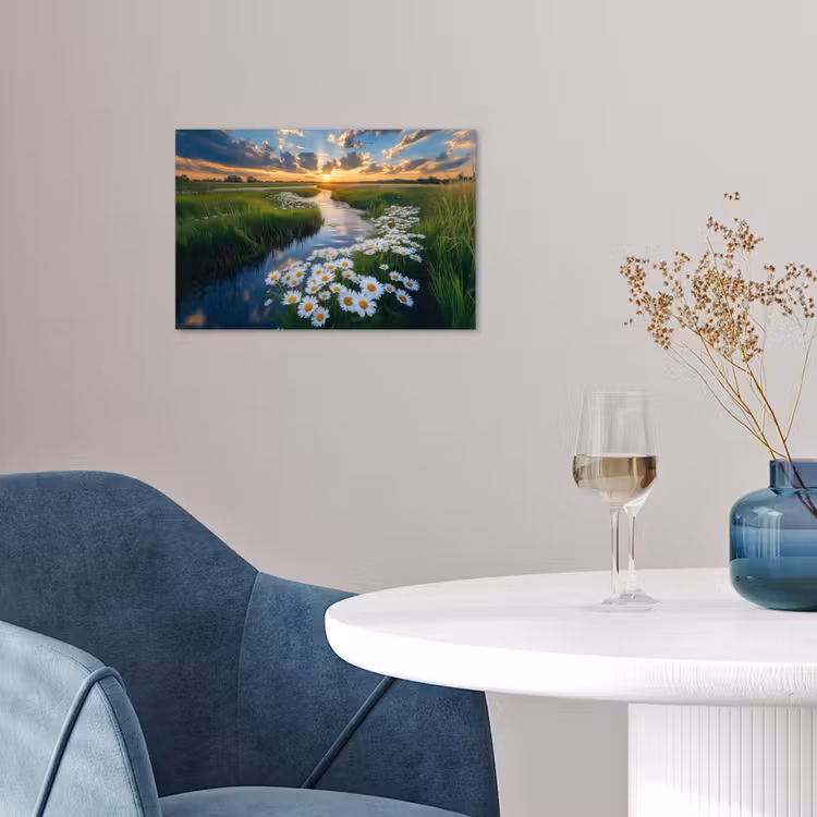 Beekje - Landschap - Margriet poster papier klein -sfeer3