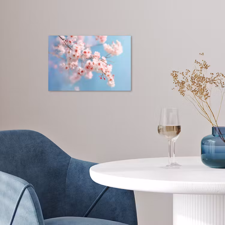Takken - Bloesems - Roze poster papier klein -sfeer3
