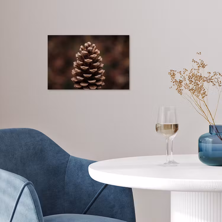Dennenappel - Bos - Herfst - Bruin - Sfeervol poster papier klein -sfeer3