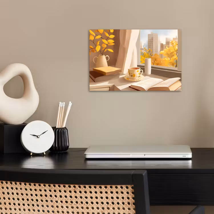 Thee - Boek - Thee - Herfst poster papier klein -sfeer1