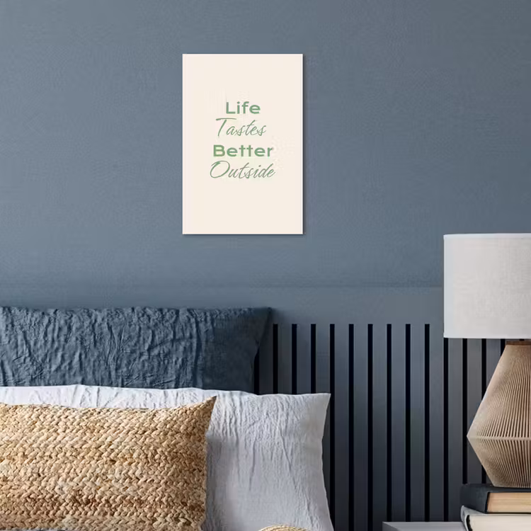 Tekst - Sierlijk - Letters - Groen poster papier klein -sfeer2