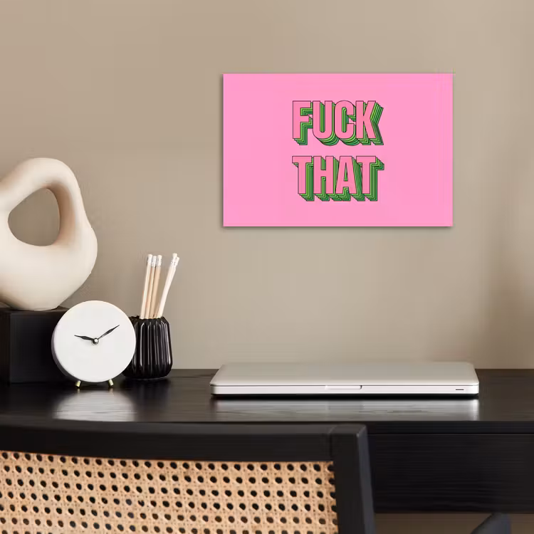 Tekst - Bold - Roze poster papier klein -sfeer1