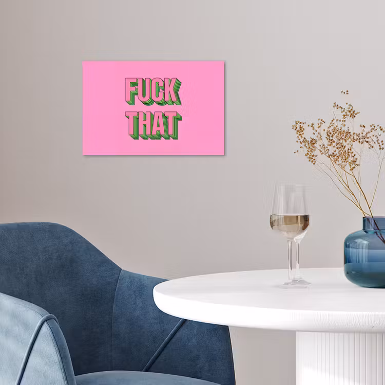Tekst - Bold - Roze poster papier klein -sfeer3