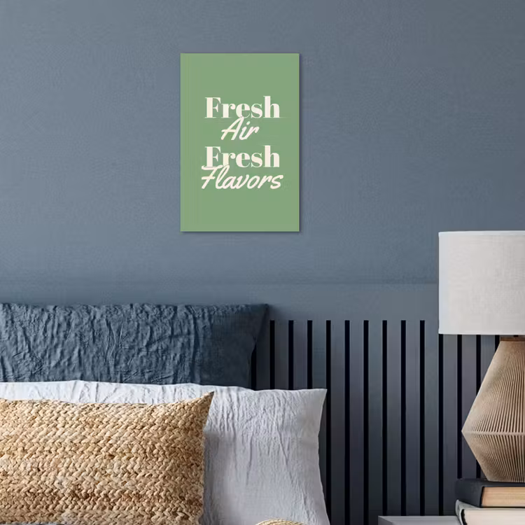 Tekst - Groen - Sierlijk - Letters poster papier klein -sfeer2