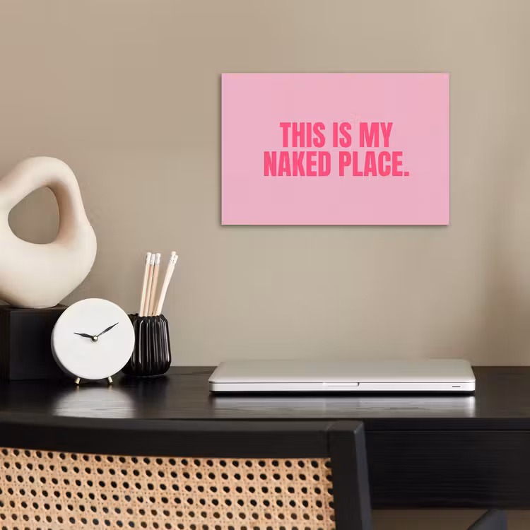 Tekst - Modern - Roze poster papier klein -sfeer1