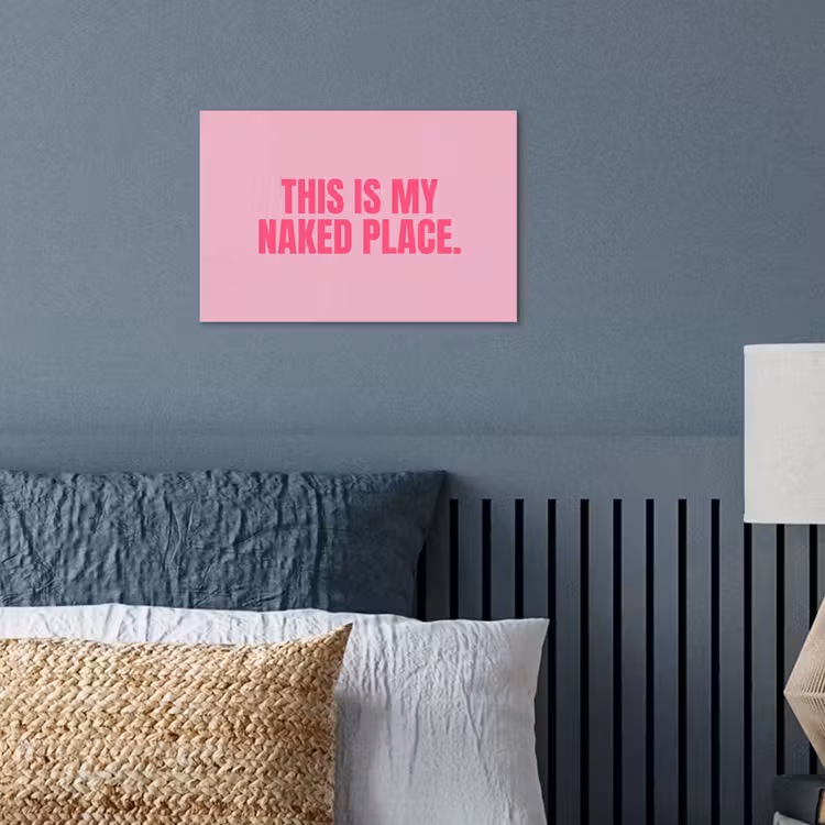 Tekst - Modern - Roze poster papier klein -sfeer2