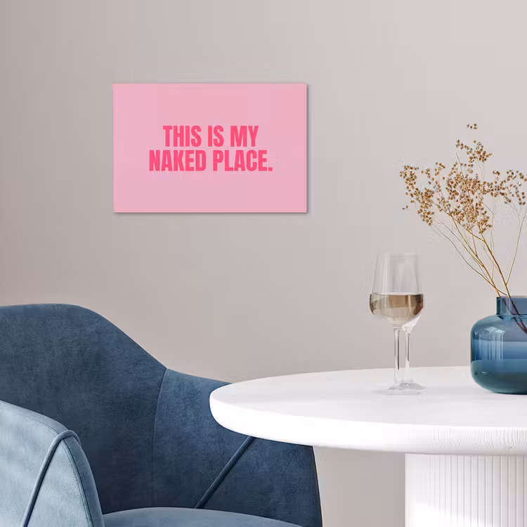 Tekst - Modern - Roze poster papier klein -sfeer3